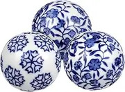 2sets Home Decor Pool Floats Ceramic Floating Balls Water Pool Balls for Fish Tank Aquarium 3pcs*2 Random Style
