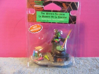 NEW Lemax Halloween Spooky Town The Witch's Cauldron #42840 Retired 2004