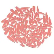 Ceramic Mosaic Tile, 500g Teardrop Flower Leaf Tile Mosaic Block, Light Red