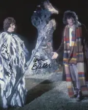 Doctor Who Autograph: TOM BAKER & SUSAN ENGEL (The Stones of Blood) Signed Photo