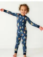 NEW Little Sleepies Bluey Dance Mode Two-Piece Pajama Set - 4T