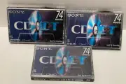 Sony CD-IT 74min High Bias Slim Case Blank Cassette Tapes Audio Recording Sealed
