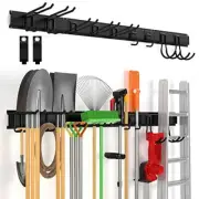 Wall Mount Tool Storage Rack, 15 PCS Heavy Duty Steel Yard Garden Tool 64 Inch