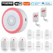 Tuya Wifi Smart Home Alarm System 433Mhz Burglar Security Alarm Siren Smart Life