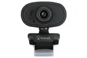 Bonelk USB Webcam Clip-On 720P Web Camera w Microphone for PC Computer Black