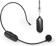 Oimzzr 2.4G Wirel Microphone Headset Working Time 6H 100ft Headset Mic and Handheld Mic 2 in 1 Professional Voice Amplifier Headset Microphones for Karaoke Speaker Amplifier PA System Teaching