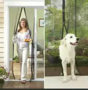 Magnetic Screen Door Hands Free. Mesh net block bug/mosquito fly insect curtain.