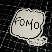 FOMO Sticker | HODLories |Australian designed crypto stickers