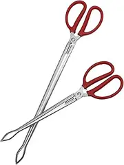2Pcs Garbage Tongs for EEL Crab and Mud Fish Curved Long Up Tools for Outdoor Clean Up Camping Fishing and