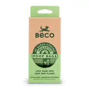 Beco Super Strong Unscented Poop Bags (60 Pack) | For Dogs