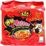2X Spicy Chicken Noodles Samyang BULDAKBOKEUM Ramyun Korean Ramen - 5 packs