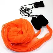 Juggling Poi Scarf Poi Two Handed Set Orange