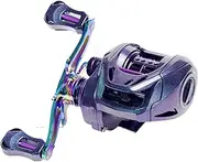 Fishing Reel Baitcaster - Baitcast Reel Fishing Baitcaster Reels - 7.6:1 Gear Ratio High-Speed Bait Caster, Fishing Supplies, Freshwater Saltwater Casting Reel