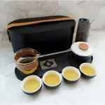 【LIFE SHOP】粗陶旅行茶具組/附精美收納盒(泡茶組 交換禮物 茶具 旅行茶具 茶器套組)