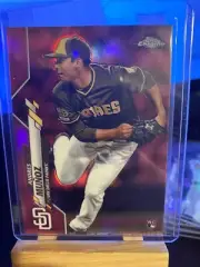 Andres Munoz 2020 Topps Chrome Pink Refractor Rookie Padres