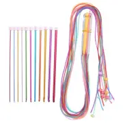 23 Pcs Tunisian Crochet Hook Set Include Plastic Cable Afghan Crochet Hook9868