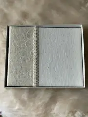 New Classic Vintage Style Ivory Hallmark Wedding Guest Signature Album Book