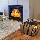 Wood Storage Firewood Sorting carrier bag for grilling fire pit outdoor camping