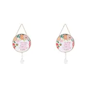 2PK Splosh Friends Glass/Metal Suncatcher Hanging Home/Window Decor 12x26cm