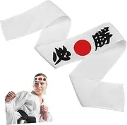 [DECORNIJIA] Japanese Style Sports Headband for Men Soft Sweat Absorbing Victory Accessory for Karate Intense Training Comfortable Fit