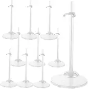 Totority 10Pcs Doll Stands with Wide Base Convenient Display Holders for Doll Racks for Showcasing and Figures Shelves Tabletops