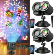 2Pack 3D Ocean Wave LED Laser Projector Light 26 Holiday Patterns Landscape Lamp