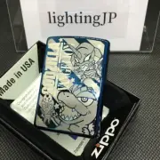 Zippo Godzilla Evangelion Deformed Blue Limited Serial Number Lighter Japan New