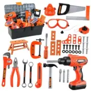 Kids Tool Set – Zealous 48 pcs Toddler Tool Set with Tool Box & A-orange