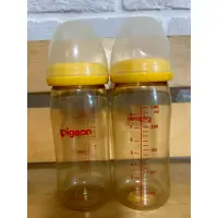 在飛比找蝦皮購物優惠-Pigeon 貝親 奶瓶 PPSU 寬口 240ML（二手）