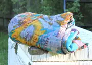 Vintage Hand Made Indian Kantha Bed Spread Blanket Throw Boho Home Decor Linen Connections Patchwork Boho throw kantha quilt baby blanket
