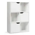 6 Cubes Wood Storage Shelves Organization