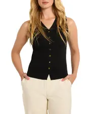 Nic+Zoe Sleeveless Ribbed Vest