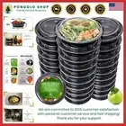 Versatile 30 Pack Food Storage Containers - 24 Oz Round - Freezable & Stackable