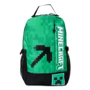 Minecraft Pickaxe and Creeper Laptop Backpack - Kids School Supplies
