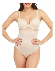 [Spanx] Suit Your Fancy High-Waist Thong in Beige