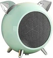 Personal space heater, Portable desktop warmer | 600w Electric Room Thermostat Heaters | Desk Heater - Space Heater Table Heater Fast Heating Quiet Heating Fan, Warm Air Blower for Room, Offices, Home