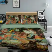 3D Retro Style 2683NA Bed Pillowcases Quilt Cover Duvet Allan P. Friedlander Fay