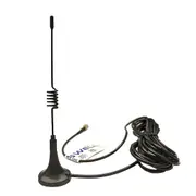 RF Outlet WIFI Antenna 2.4 GHz_magnet base_RP-SMA plug connector_Loaded Dipole Bluetooth Wimax Zigbee