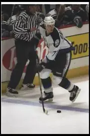 Center Chris Gratton Tampa Bay Lightning moves the puck the Anahei- Old Photo 1