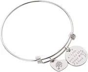 [SOESFOUFU] jewelry bracelets bracelet for charms women bracelets stainless steel bracelet women's bracelets Jewelry Charm Bracelet Bangle Miss life Tree European and American