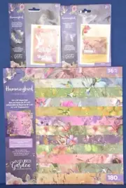 Crafters Companion Hummingbird Collection 12x12 Paper Pad & 2 Hummingbird Dies