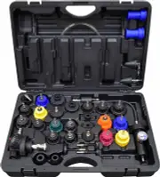 PKTool PT60305 - Cooling System Pressure Tester & Vacuum Refiller Master Kit - 37 Piece