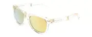 Prive Revaux GoGetter FOLDING Sunglasses Clear Crystal/Polarize Gold Mirror 54mm
