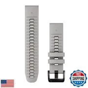 Garmin QuickFit 22 mm Watch Band - Fog Gray/Moss Silicone Band