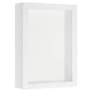 6x8 Shadow Box Frame Wood Dried Flower Photo Frame Floating Photo Frame White