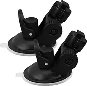 LABRIMP 2Pcs Car Dash Camera Suction Cup Mount Durable Camera Holder with Strong Fixation for Windshield Reliable Support for Dash Sleek Design