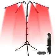 4/5 Heads Red Therapy Device 660Nm 850Nm Infrared Therapy Lamp with Adjustable S