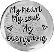 Pocket Tokens of Love | Handmade Inspirational Pewter Tokens of Love - Pocket Hug Tokens, Love Coin Collection for Your Significant Other, Inspire Him/Her Lucky