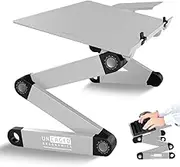 Uncaged Ergonomics Adjustable Keyboard Tray, Silver, Keyboard Tray, Ergonomic, Wrist Support, Portable, Universal, Aluminum