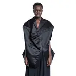 [COMME DES GARCONS] Sculptural Lady's Satin Blazer Black